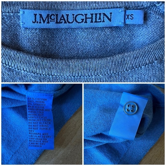 J MCLAUGHLIN JAMEY SWEATER STRETCH KNIT CLASSIC OFFICE CASUAL PREPPY MIN… - Picture 12 of 12